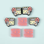 Silicone Focal Beads Library Reed Duck Book Phrase Set 20pcs 3