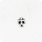 Cross Metal Beads 9mm Antique Silver Tone Alloy 50pcs