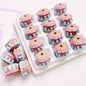 Painted Cake Acrylic Beads 14x20mm Colorful Dripping Icing 10pcs 14