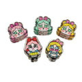 Adorable Crybabe Acrylic Beads 25mm Enamel Painted 10pcs
