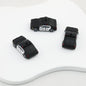 3D Police Car Silicone Focal Beads Blue and Black 20pcs - Black