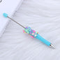 Beadable Pen with Heart Confetti and Rhinestone 9