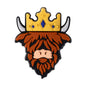 Silicone Focal Beads Highland Cattle Wearing Police Hat Crown 20pcs 17