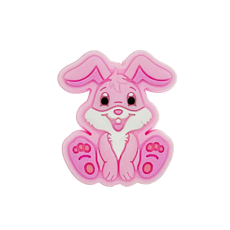 Silicone Focal Beads Rabbit Sitting Pose 20pcs 5