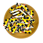 Silicone Focal Beads Mickey Mouse Riding Yellow Car 20pcs 2