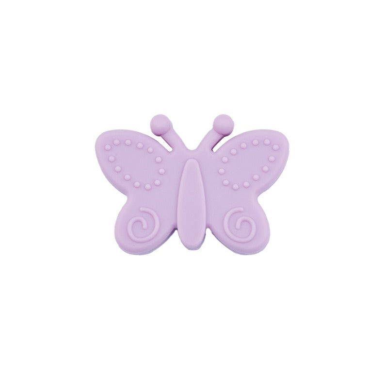 Silicone Focal Beads Butterfly Embossed Wings 20pcs 7