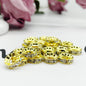 Copper Round Spacer Beads 10mm Large Hole Rhinestone 100pcs 3