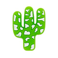 Silicone Focal Beads Cactus Bold Contrasting Patches 20pcs 2