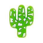 Silicone Focal Beads Cactus Bold Contrasting Patches 20pcs 2
