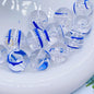 Hand Painted Wind Chimes Acrylic Beads 16mm Transparent Colorful 10pcs 12