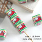 Square Acrylic Beads 13.5mm Cheerful Puppy Printed 10pcs 4