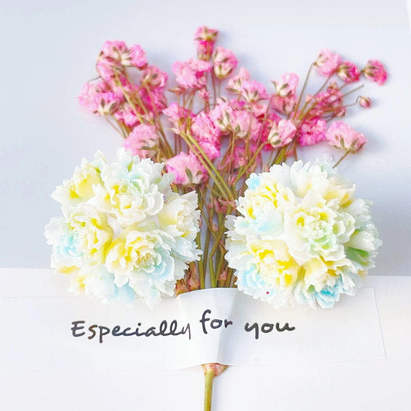 Flower Clay Beads 22mm Multicolor Peony Balls Polymer 10Pcs 9