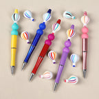 Silicone 3D Focal Beads Hot Air Balloon Rounded Balloon Shape 20pcs 6