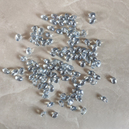 Czech Glass Teardrop Shaped Beads 6x8mm Iridescent Finish 2pcs 11