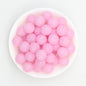 15mm Glitter Silicone Round Beads with 2.5mm Hole 50pcs 4