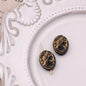 Gilded Beauty Avatar Acrylic Beads 18mm Artistic Vintage 30pcs 18