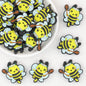 Cute Bee Wreath Silicone Focal Beads 20 pcs