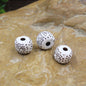 Imitation Bodhi Barrel Resin Beads 9mm Natural Brown Speckled 100pcs 3