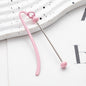 Beadable Bookmark Metal Curved Design Shiny Bead Ends Multicolor 23