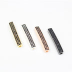 Tube Metal Beads 13.5x5mm Rhinestone Embedded 10pcs 4