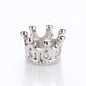 Copper Crown Spacer Beads 10.8x7.2mm Inlaid with Zircon 10pcs 4