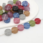 Glitter Flat Round Resin Beads 12mm Shiny Sparkle Colors 50pcs 2
