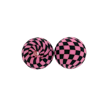 15mm Checkered Silicone Beads Classic Color Pattern 50pcs 4