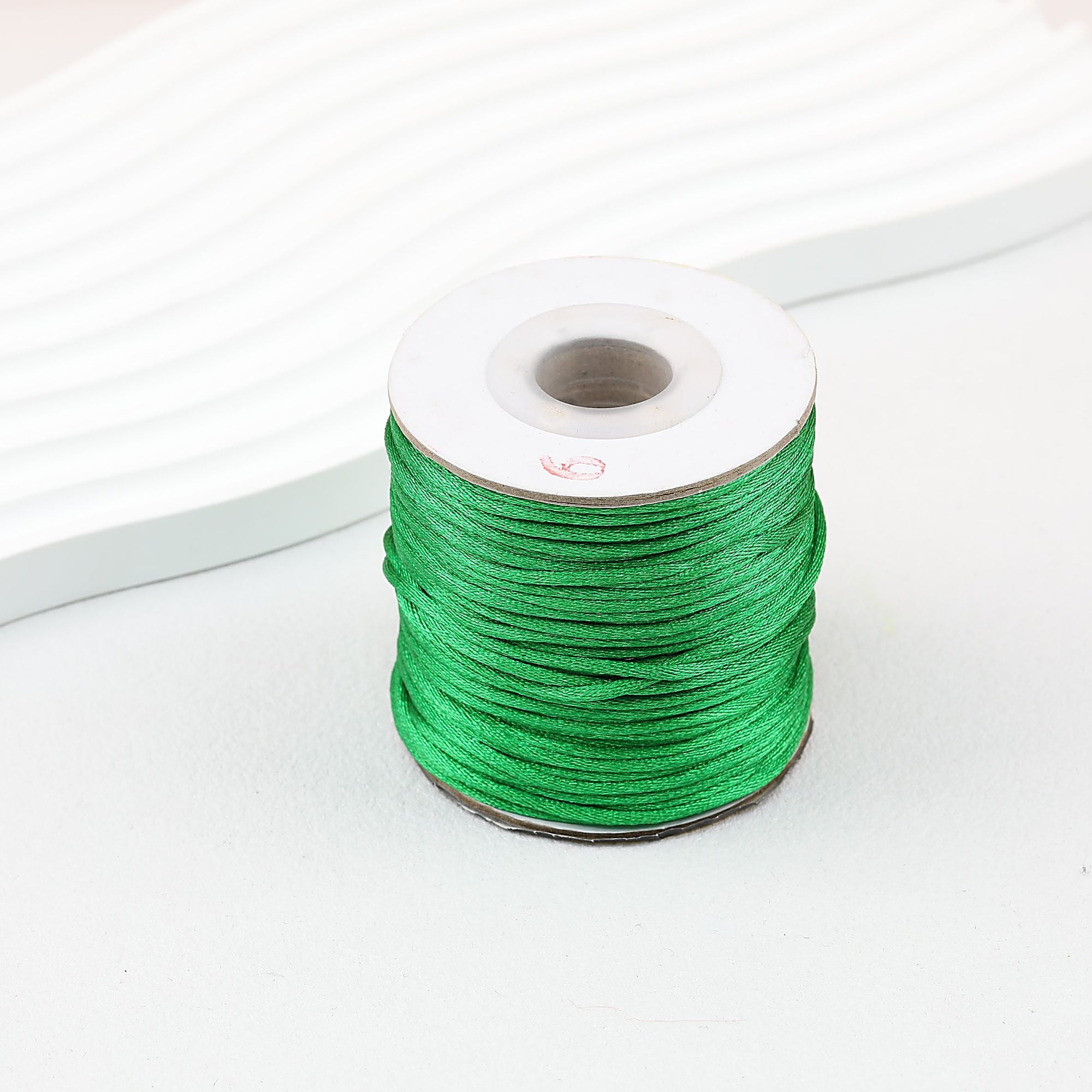 Nylon String Beading Cord 2mm Diameter Gold 38 Yards - #12 Grass Green