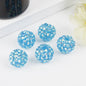 Bubblegum Ball Rhinestone Beads 12mm Multicolor Sparkle 50pcs 16
