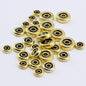 Alloy Flat Spacer Beads 6mm 8mm 10mm Tibetan Style 200pcs 7