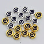 Alloy Flat Spacer Beads 6mm 8mm 10mm Tibetan Style 200pcs 4