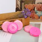 Retractable Plastic Measuring Tapes Pink Hello Kitty Pattern 2pcs 5cm