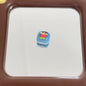 Acrylic Square Beads 16mm Glossy Cartoon Faces 10pcs 6