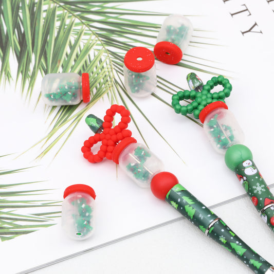 Silicone Focal Beads Christmas Tree 3D Design 20 pcs 2