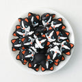 Cute 3D Black Cat Silicone Focal Beads Big Eyes 20pcs