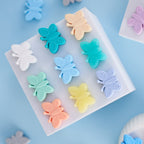 Silicone Focal Beads Butterfly Embossed Wings 20pcs 2
