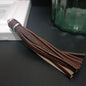 Silver PU Leather Tassel Keychain Metallic 9cm Length 25