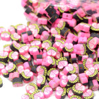 Fluttering Butterfly Clay Beads 10mm Pink Wings Polymer 1000pcs 2
