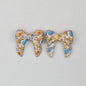 3D Printed Bow Shape Silicone Beads Colorful Pattern 10pcs 11