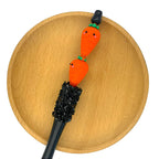 Silicone 3D Focal Beads Carrot Smiling Face Spring Charm 2