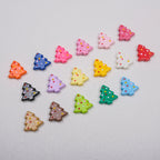 Lit Christmas Tree Acrylic Beads 21mm Colorful Holiday 20pcs 2