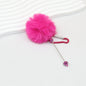 Beadable Ball Top Climbing Buckle Metal Plastic Colorful 14.5cm - rose red