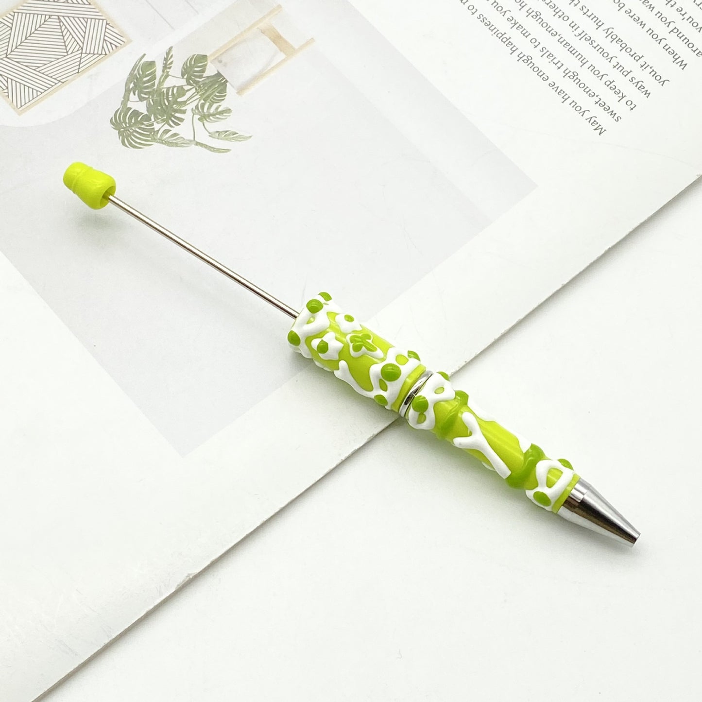 Beadable Pen Creative Candy Color Hand Painted Design  17