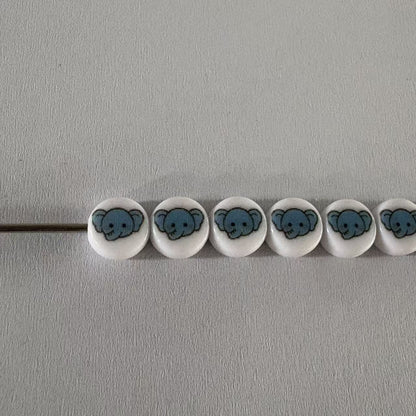 Special Character Flat Acrylic Beads 7mm 10pcs per Pack 33