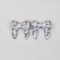 3D Printed Bow Shape Silicone Beads Colorful Pattern 10pcs 10