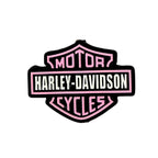Silicone Focal Beads Harley Davidson Black Shield Emblem 20pcs