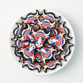 USA Independence Day Bull Head Silicone Focal Beads Red Blue 20pcs