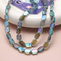 Electroplated Hexagon Glass Beads 10mm Transparent Iridescent 10pcs 22
