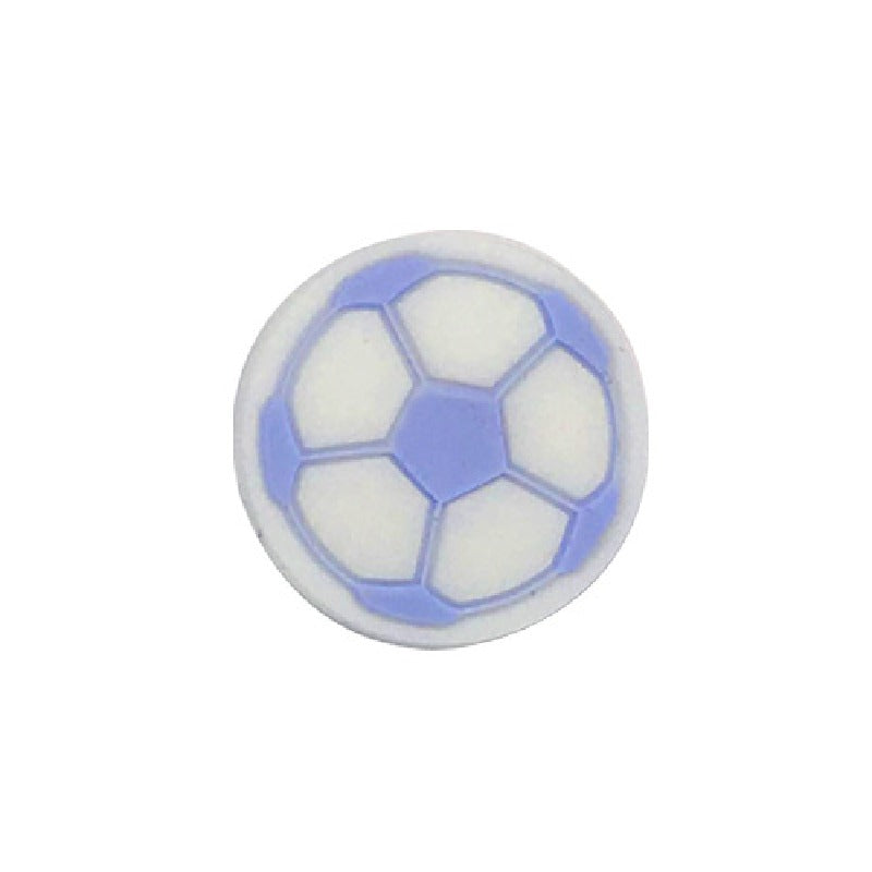 Silicone Focal Beads Football Soccer Ball Raised Pattern 20pcs 7