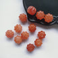 Vintage Pumpkin Shape Resin Beads 12mm Imitation Natural Stone 20pcs 5